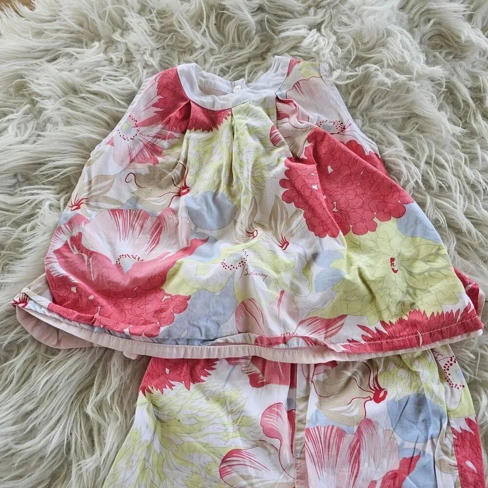 Top Shirt + Bottoms Reversible 12 Months Sleeveless Burberry Pink